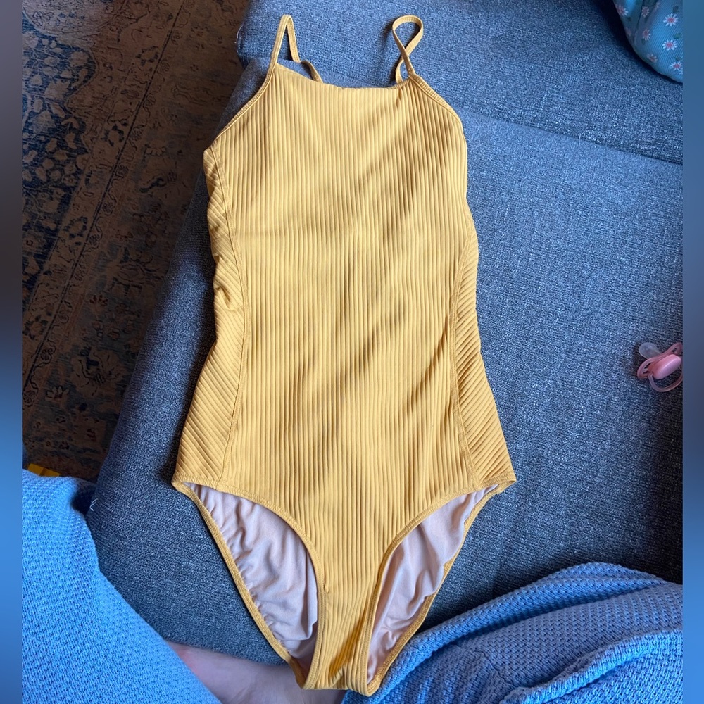 Albion Fit Weekender one piece swimsuit in Marigold